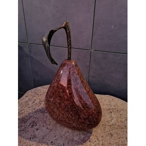 Dekoratyvinė granito kriaušė rausvai ruda, 31x50cm (Kaune, Šilainiai) - 035