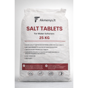 Vandens minkštinimo druskos tabletės Akmenys.lt, 25kg