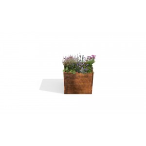 Vazonas Corten plieno  40x45x50cm