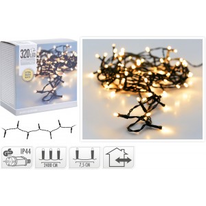 LED girlianda AX8401550, 320 LED, 24 m, šiltai balta