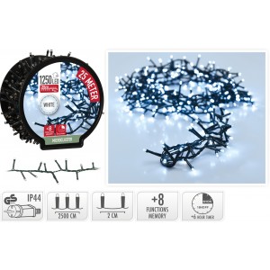LED girlianda AX8521040, 1250 LED, 25 m, šiltai balta