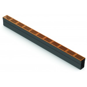 Slimline latakas su korteno grotelėmis, 1m