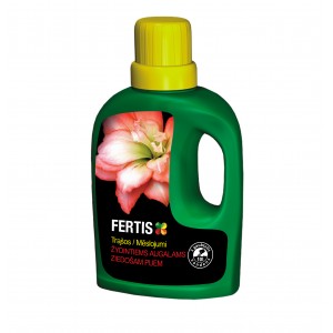 Skystos trąšos žydintiems augalams, su mikroelementais FERTIS, 0.5 L