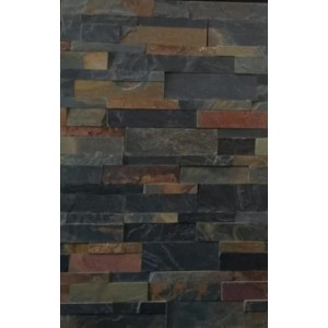 Akmens panelė "Mustang" 15x60 cm, (S-forma), (1pak=0,54m2)