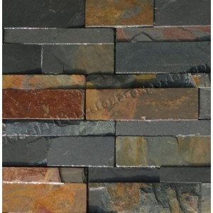 Akmens panelė "Mustang" 15x60 cm, (S-forma), (1pak=0,54m2)