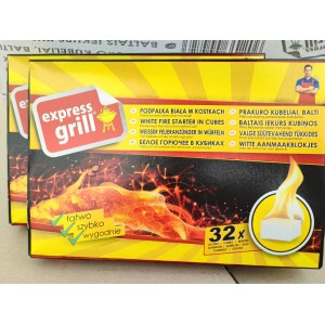 Balti prakuro kubeliai Expressgrill, 1pak. (32vnt)