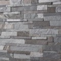 Akmens panelė, kvarcitas Manhatan 15x60 cm, (S-forma), (1pak=0,54m2)
