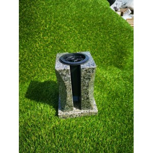 Žalia granitinė kapų vaza