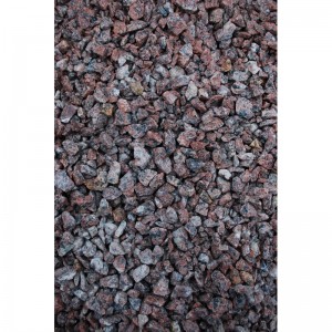 Raudona taškuota granito skalda 11/16 mm, 20 kg