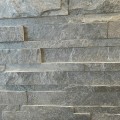 Akmens panelė, kvarcitas "Amazone Dark" 15x60 cm, S-forma (1dėž - 0,54m2)