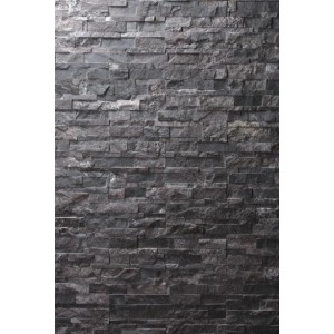 Akmens panelė "Titanium Black" 15x60 cm, m2 (S-forma)