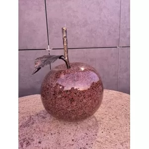 Dekoratyvinis granito obuolys rudas, 29x38cm (Kaune, Šilainiai) - 033