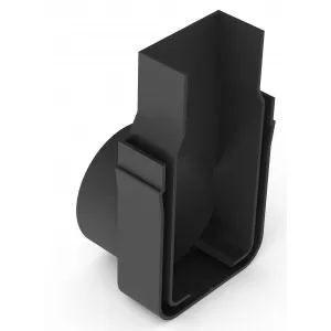 Slimline latakų galinė sienutė su 50 mm ištekėjimu