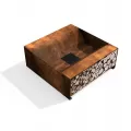 Laužavietė Vesta, Corten plieno, 90x35x90cm