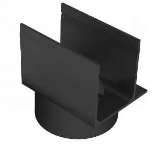 Slimline latakų jungtis asimetriška, su vertikaliu 110mm ištekėjimu