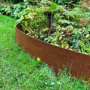 Vejos bortelis Corten plieno su užlenktu kraštu 200x20cm