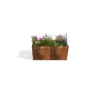 Vazonas Corten plieno 40x45x96cm