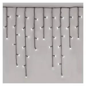 LED girlianda - užuolaida Emos, šaltai balta 600 x LED, 10 × 0.65m