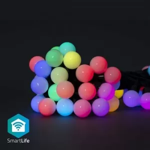 Išmani LED girlianda Nedis, RGB 48 x Ø30mm LED, 10,8m