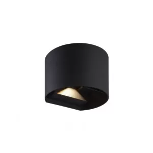 Sieninis lauko šviestuvas Cilinder, LED 2x3W, juodas