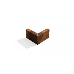 Vejos bortelio kampas Corten plieno 25x15x5cm