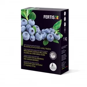 Kompleksinės šilauogių ir kitų sodo uogų trąšos FERTIS, 1 kg