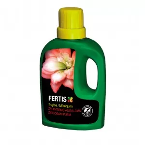 Skystos trąšos žydintiems augalams, su mikroelementais FERTIS, 0.5 L