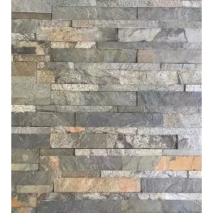 Akmens panelė (kvarcitas) Green-Lake 15x60cm (S), (1dėž  =  0,54m2), vnt
