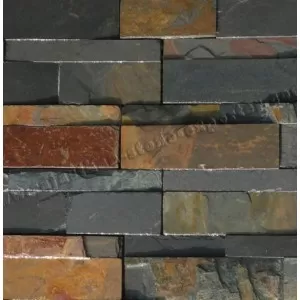 Akmens panelė "Mustang" 15x60 cm, (S-forma), (1pak=0,54m2)