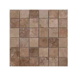Mozaika Travertino GEA, šlifuota, su užpildu 4,8x4,8x1cm, m2