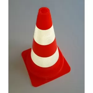 Kelio signalinis kūgis su atšvaitais, 75cm