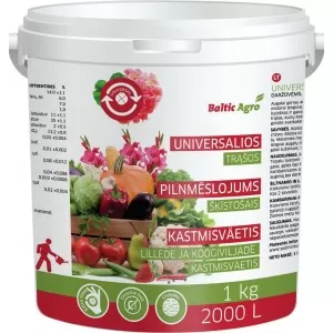 Universalios trąšos (rožiniai milteliai) kibirėlis, 1kg