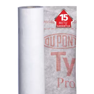 TYVEK PRO + TAPE, difuzinė plėvelė su lipnia juosta, 1,5 m x 50 m, (75 m²)