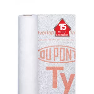 TYVEK SOFT, difuzinė plėvelė, 1, 5 m x 50 m, (75 m²)